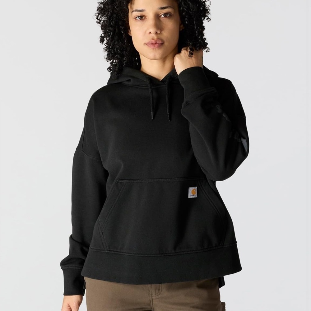 Carhartt Black Women's Relaxed Fit Hooded Sweatshirt